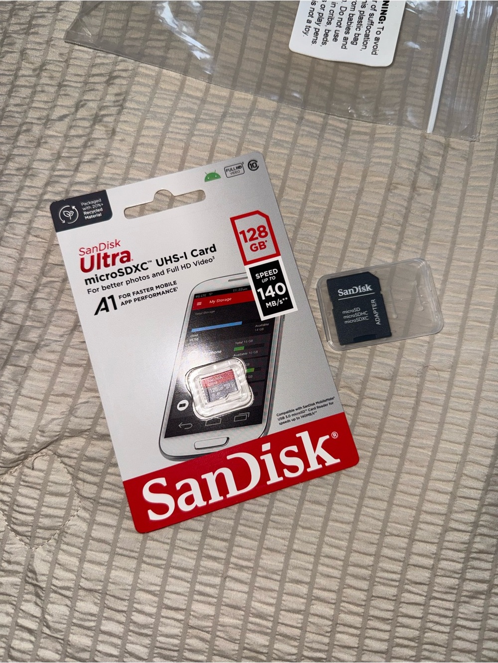 SanDisk Ultra 128GB microSDXC A1 Memory Card NIP
